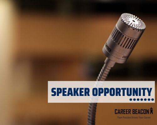 Speaker opportunity