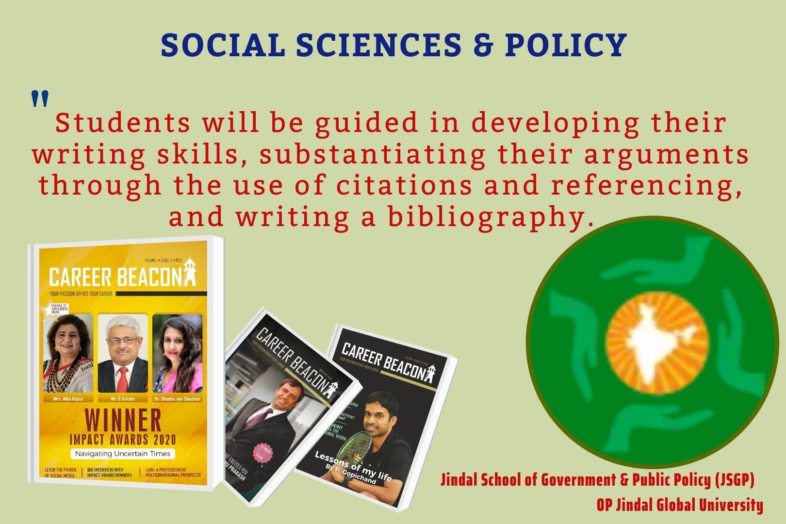 B.A Hons. – Social Sciences & Policy