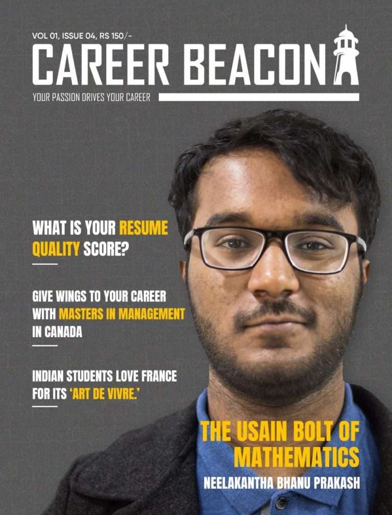Career Beacon Issue 4 cover: The Usain Bolt of Mathematics