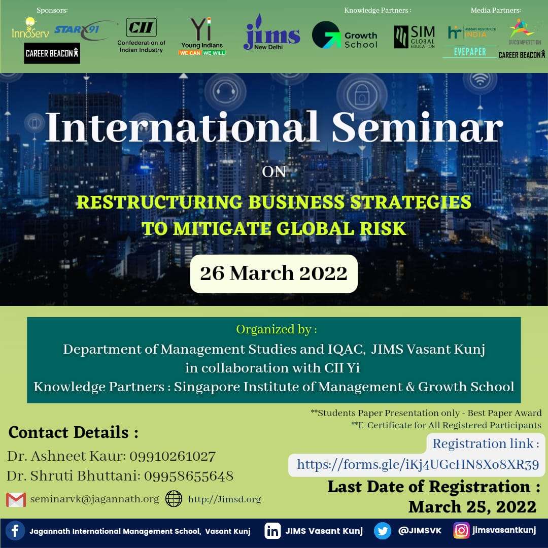 Seminar on Restructuring Business Strategies to Mitigate Global Risk