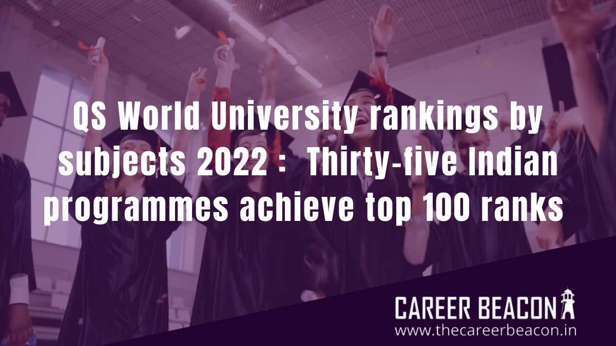 Indian programmes achieve top 100 ranks in QS World