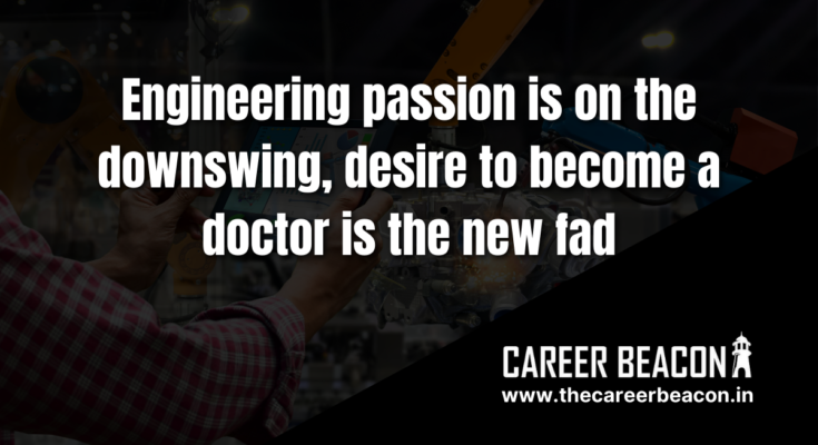 Engineering Passion Is On the Downswing, Desire to Become a Doctor Is the New Fad
