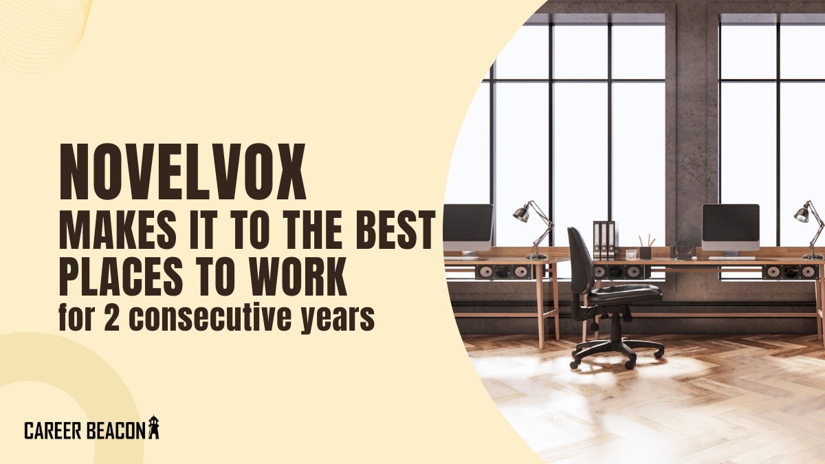 NovelVox makes it to the Best Places to Work for 2 consecutive years