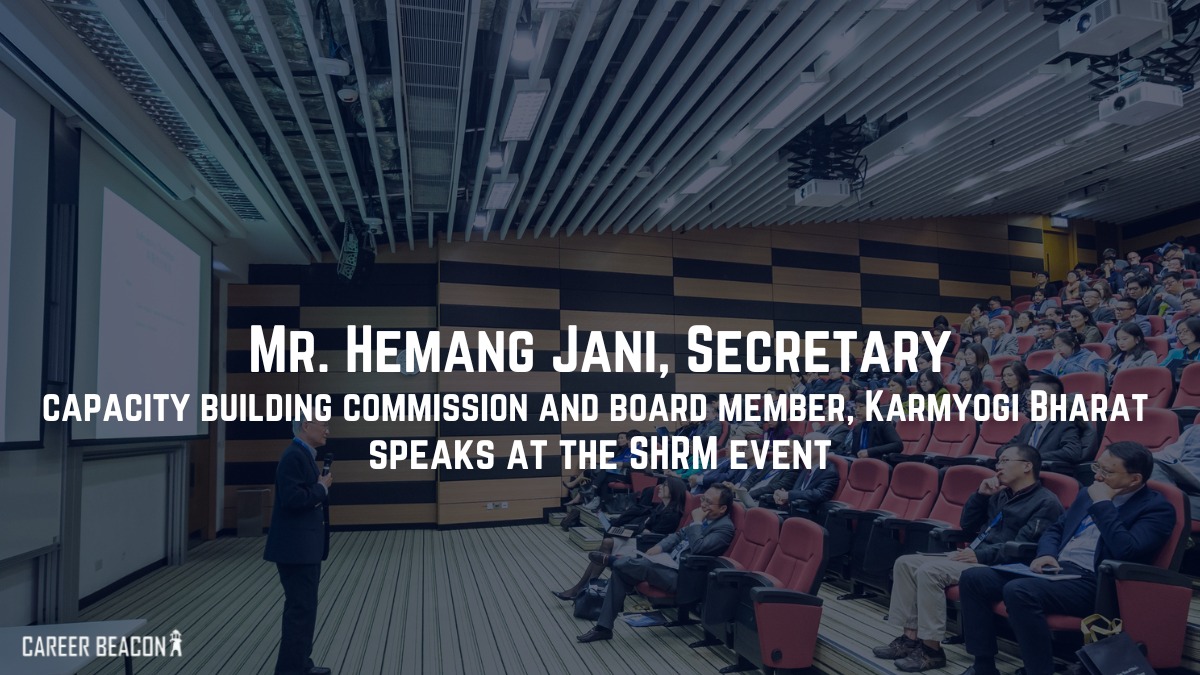 Mr Hemang Jani, Secretary, capacity-building commission, at SHRM event.