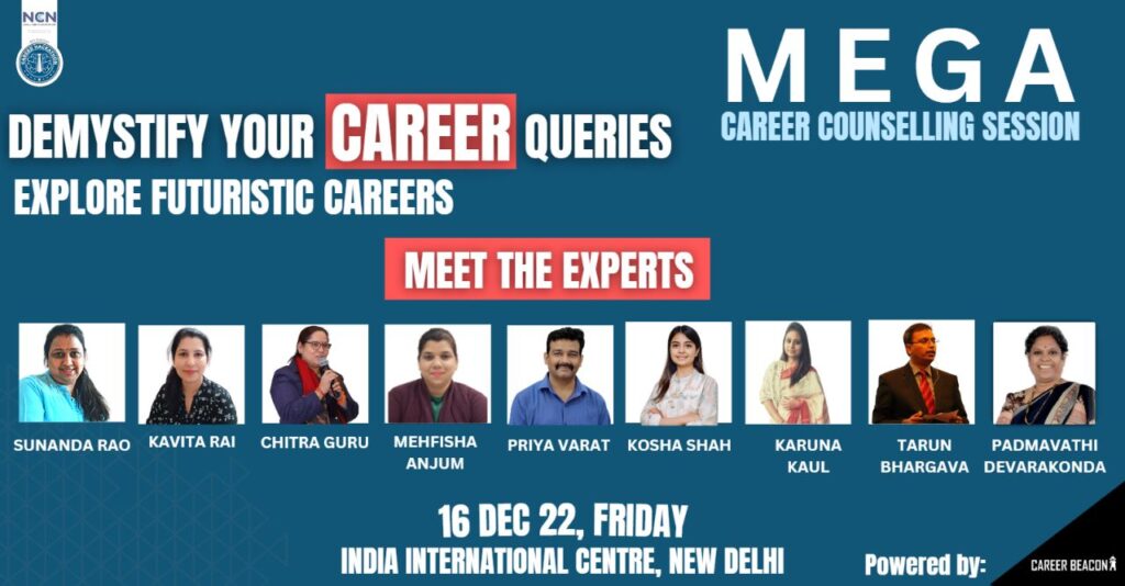 The career hackathon will navigate in three tracks namely Mega Career Counselling, followed by Knowledge sharing session & Excellence Awards.