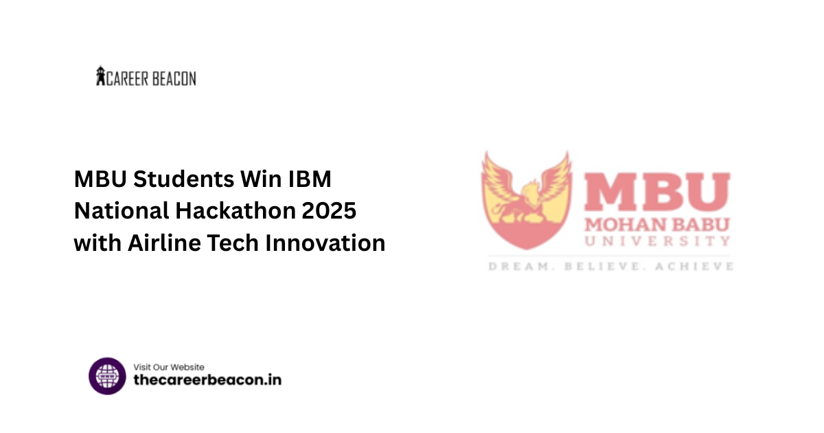 MBU Students Win IBM National Hackathon 2025 with Airline Tech Innovation