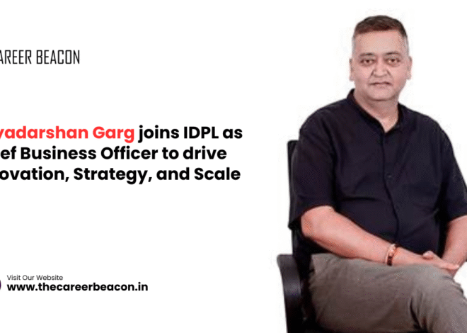Priyadarshan Garg joins IDPL as Chief Business Officer to drive Innovation, Strategy, and Scale