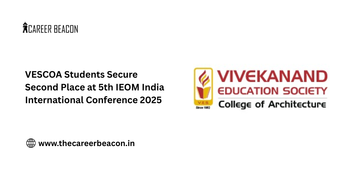 VESCOA Students Secure Second Place at 5th IEOM India International Conference 2025