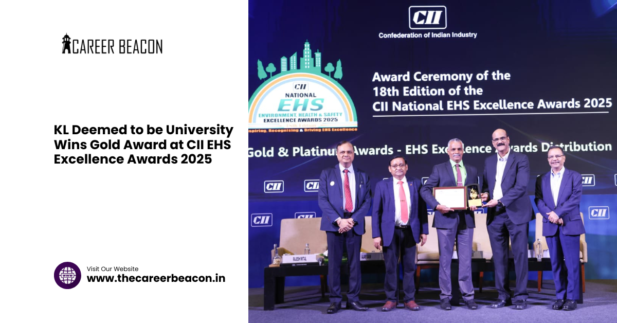 KL Deemed to be University Wins Gold Award at CII EHS Excellence Awards 2025
