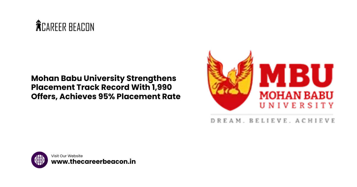 Mohan Babu University Strengthens Placement Track Record With 1,990 Offers, Achieves 95% Placement Rate