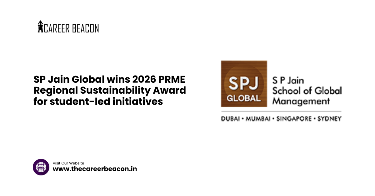 SP Jain Global wins 2026 PRME Regional Sustainability Award for student-led initiatives