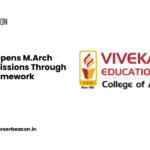 VESCOA Opens M.Arch 2026 Admissions Through PGETA Framework