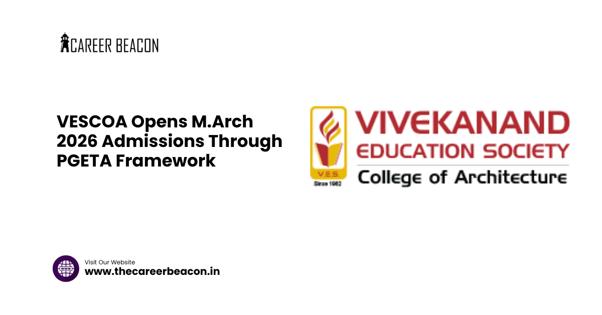 VESCOA Opens M.Arch 2026 Admissions Through PGETA Framework