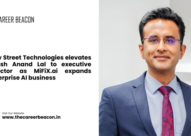 New Street Technologies elevates Shrish Anand Lal to executive director as MiFiX.ai expands enterprise AI business