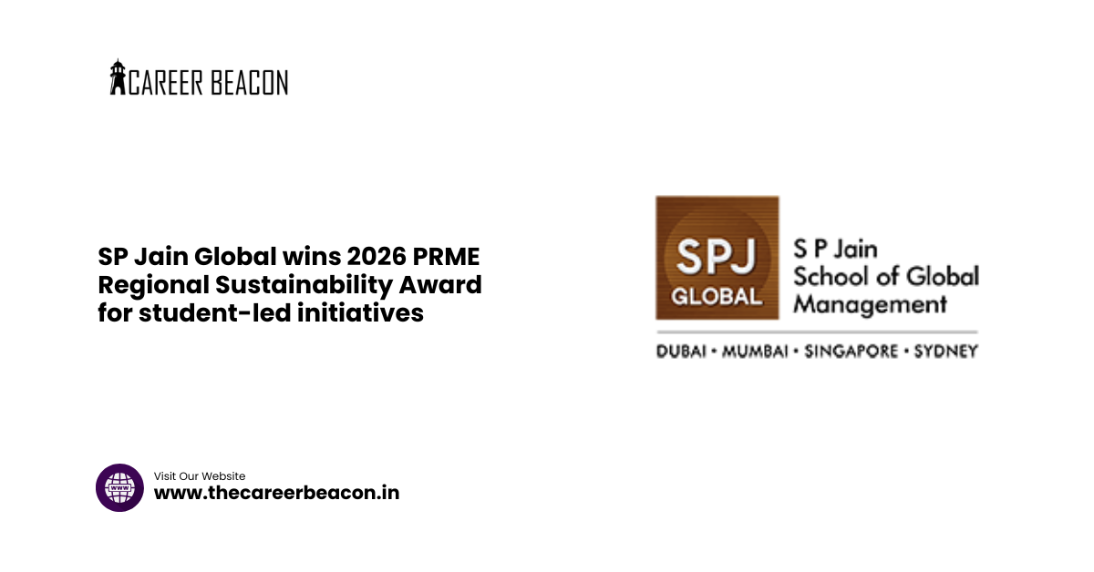 SP Jain Global wins 2026 PRME Regional Sustainability Award for student-led initiatives