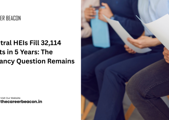 Central HEIs Fill 32,114 Posts in 5 Years: The Vacancy Question Remains