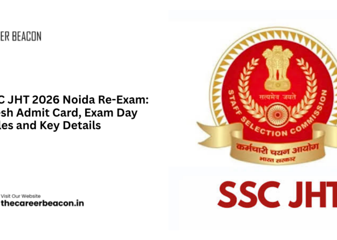 SSC JHT 2026 Noida Re-Exam: Fresh Admit Card, Exam Day Rules and Key Details