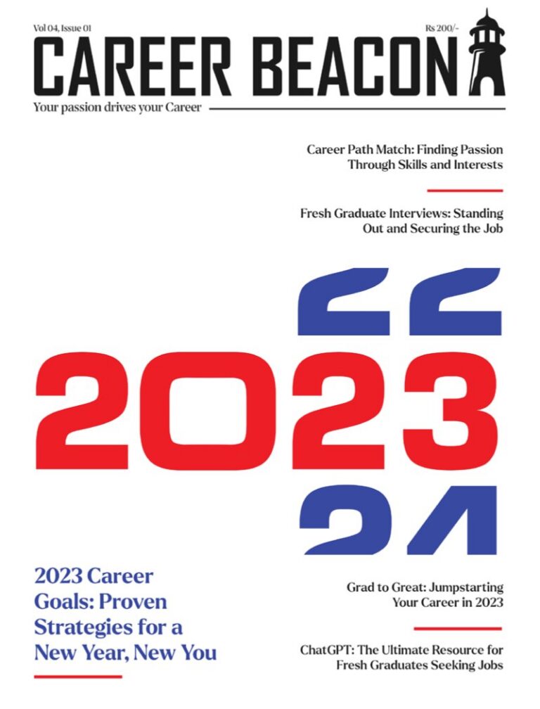 Career Beacon Jan–Feb 2023 cover: Welcome 2023